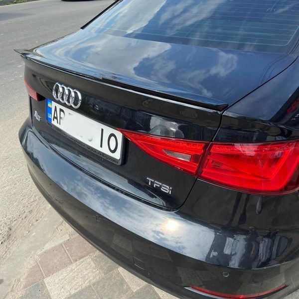 Спойлер на машину Audi A3 2012- Sedan черный глянец 355153 фото