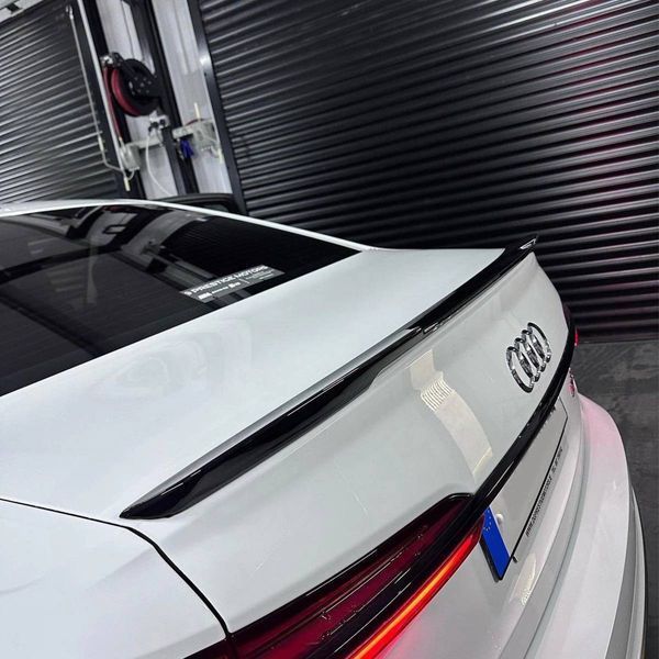 Спойлер на Audi A6 C8 2018- V1 чорний глянець 431456 фото