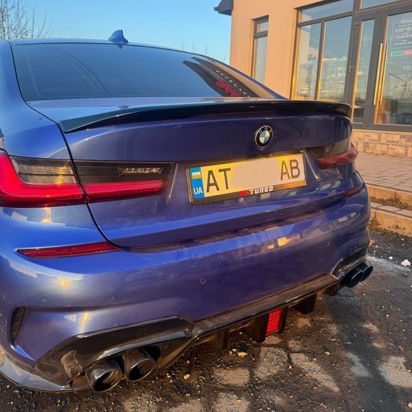 Спойлер на BMW 3 G20 2018- MP чорний глянець 355159 фото
