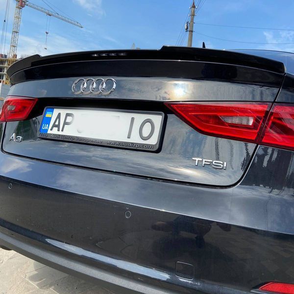 Спойлер на машину Audi A3 2012- Sedan черный глянец 355153 фото