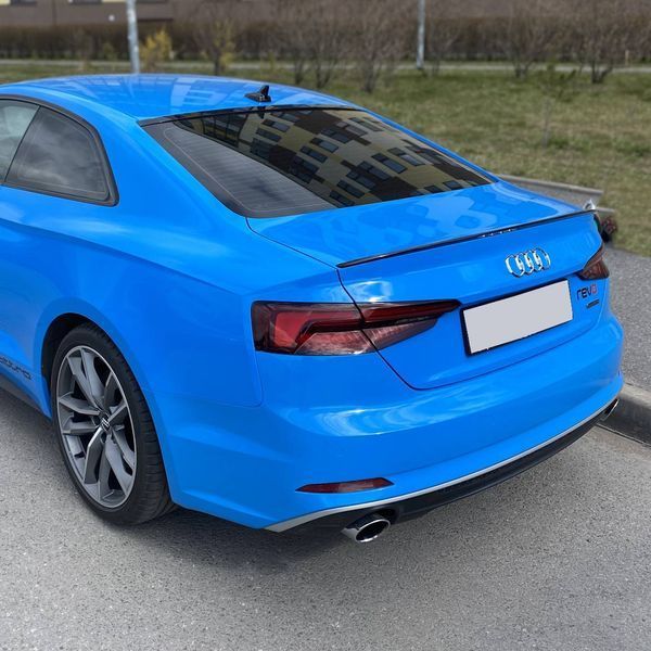 Спойлер на машину Audi A5 2017-2024 Coupe черный глянец 429436 фото
