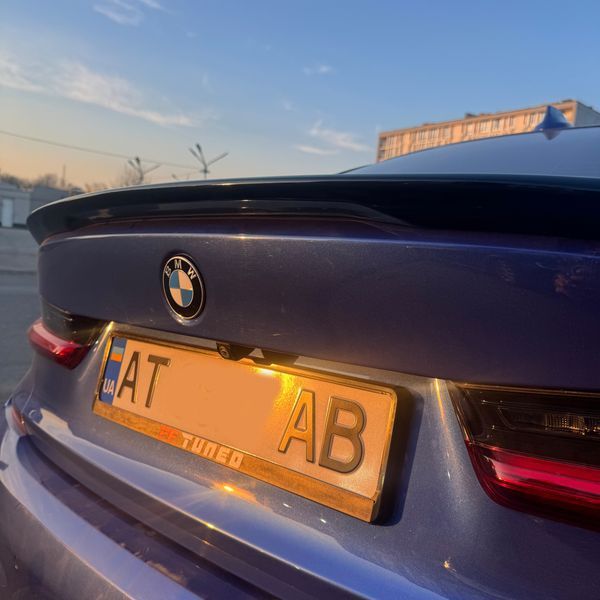 Спойлер на BMW 3 G20 2018- MP чорний глянець 355159 фото