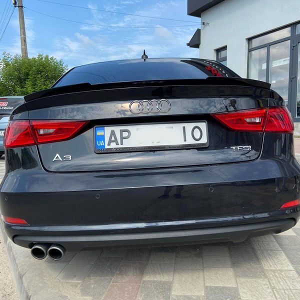 Спойлер на машину Audi A3 2012- Sedan черный глянец 355153 фото