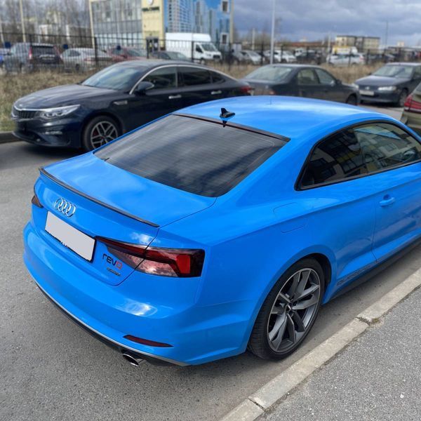 Спойлер на машину Audi A5 2017-2024 Coupe черный глянец 429436 фото