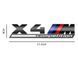 Автологотип шильдик эмблема надпись BMW X4M Competition Black Shadow Edition 51148077611 401642 фото 2