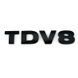 Автологотип емблема напис Land Rover TDV8 чорний глянець 423275 фото 1