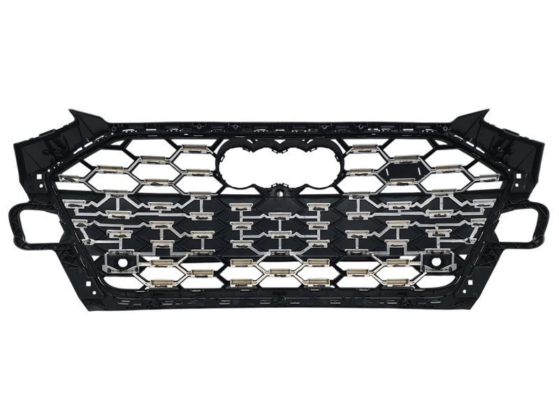 Решетка радиатора на Audi A4 B9 2019- в стиле S4 Chrome Black Mate 522173 фото