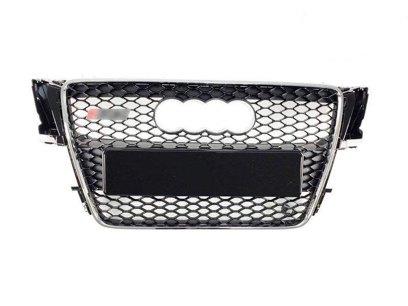Решетка радиатора на Audi A5 2007-2011 в стиле RS5 Chrome Black 427288 фото