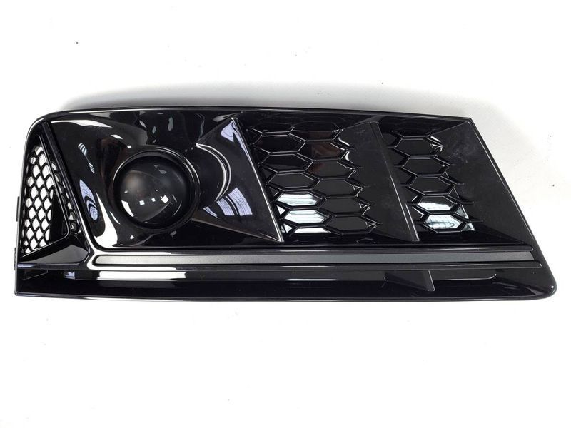 Решетки в бампер Full Black ( в стиле S4 под радары ) на Audi A4 B9 2015-2019 429154 фото