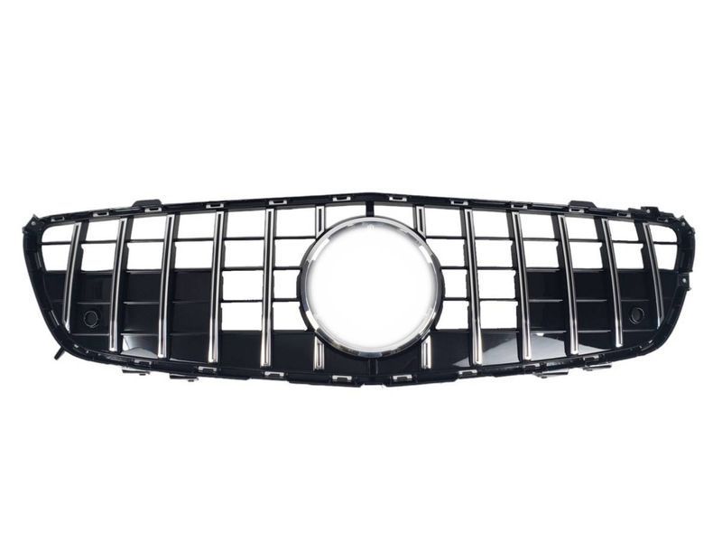Решетка радиатора на Mercedes SL-class R231 2012-2016 GT Chrome Black 427598 фото Решетка радиатора на Mercedes SL-class R231 2012-2016 GT Chrome Black 427598 фото