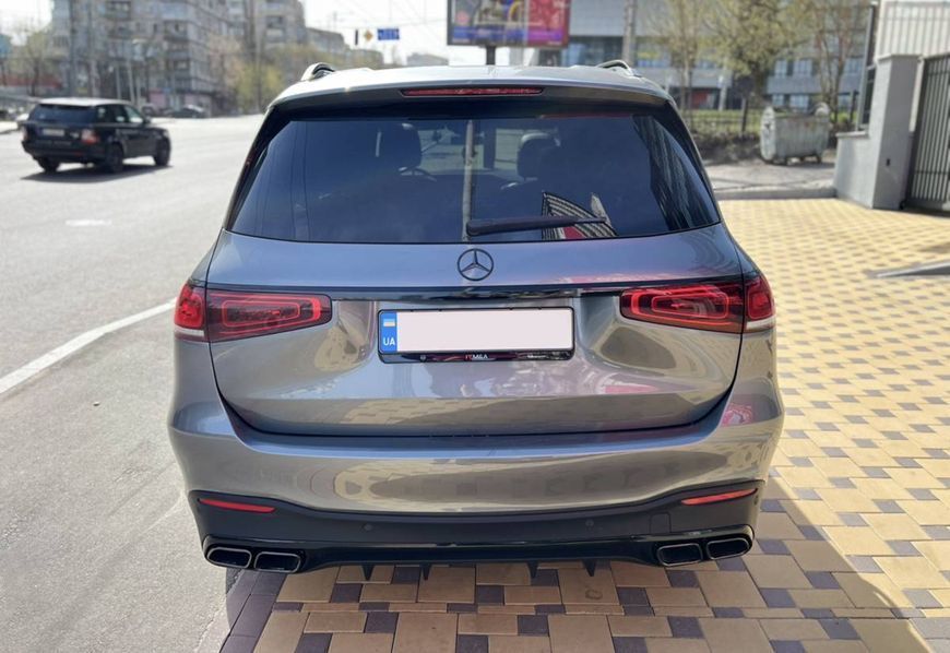 Диффузор (заднего бампера) Full Black (стиль GLS63 AMG) на Mercedes GLS-class X167 2019- 428476 фото