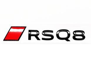 Автологотип емблема Audi RSQ8 2024- Black Edition на кришку багажника з ромбом 521802 фото