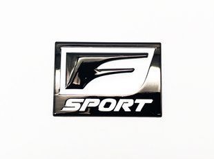Автологотип шильдик эмблема Lexus F Sport Black Еdition 50мм черный глянец 521791 фото