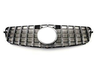 Решітка радіатора на Mercedes C-class W204 2007-2014 GT Chrome Black 427607 фото