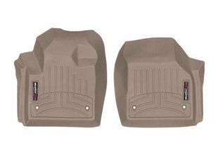 3D килимки для Land Rover Discovery Sport 2020- бежеві передні WeatherTech 4515891 240013 фото