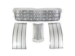 Решітка радіатора на Land Rover Range Rover 2013-2017 жабра і решітки в бампер Silver 427479 фото