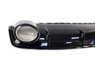 Диффузор (заднего бампера) Full Black/Chrome Pipe (в стиле RSQ7) на Audi Q7 2015-2020 427802 фото