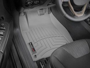 3D коврики для Jeep Cherokee 2015- cерые передние WeatherTech 468331 317720 фото