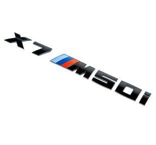 Автологотип емблема напис BMW X7M50i black глянець на кришку багажника 418317 фото