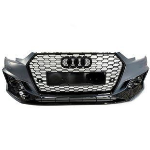Передній бампер на Audi A4 B9 2015-2019 стиль RS4 під радари V3 429821 фото
