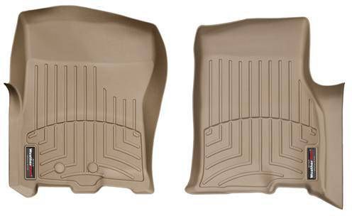3D килимки для Ford Expedition, Lincoln Navigator 2011-2017 бежеві передні WeatherTech 453531 263094 фото