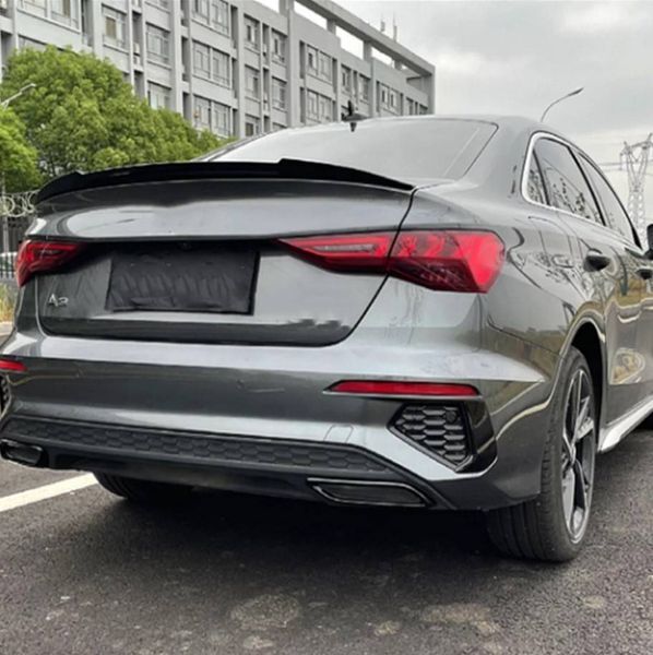 Спойлер на машину Audi A3 2020- Sedan M4 style черный глянец 431251 фото