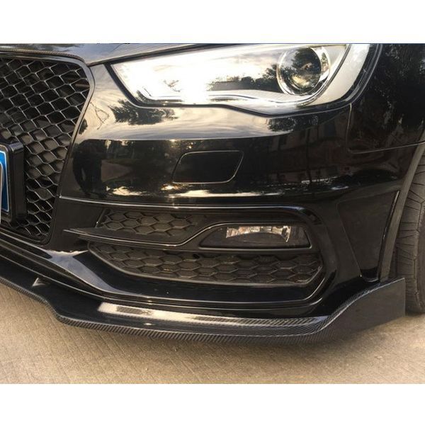 Карбоновий дифузор переднього бамперу для Audi A3 2012-2017 Hatchback під замовлення Carbon356716 356716 фото