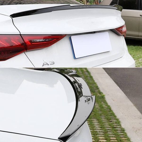 Спойлер на машину Audi A3 2020- Sedan M4 style черный глянец 431251 фото
