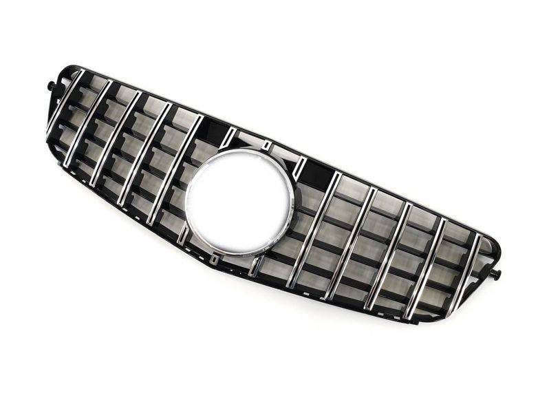 Решетка радиатора на Mercedes C-class W204 2007-2014 GT Chrome Black 427607 фото