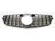 Решетка радиатора на Mercedes C-class W204 2007-2014 GT Chrome Black 427607 фото 1