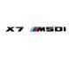 Автологотип шильдик эмблема надпись BMW X7M50i black глянец на крышку багажника 418317 фото 4