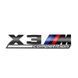 Автологотип емблема напис BMW X3M Competition Black Shadow Edition чорний глянець 401643 фото 1