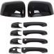 Комплект накладок на Jeep Grand Cherokee 2010-2021 Чорний глянець 424007 фото 1