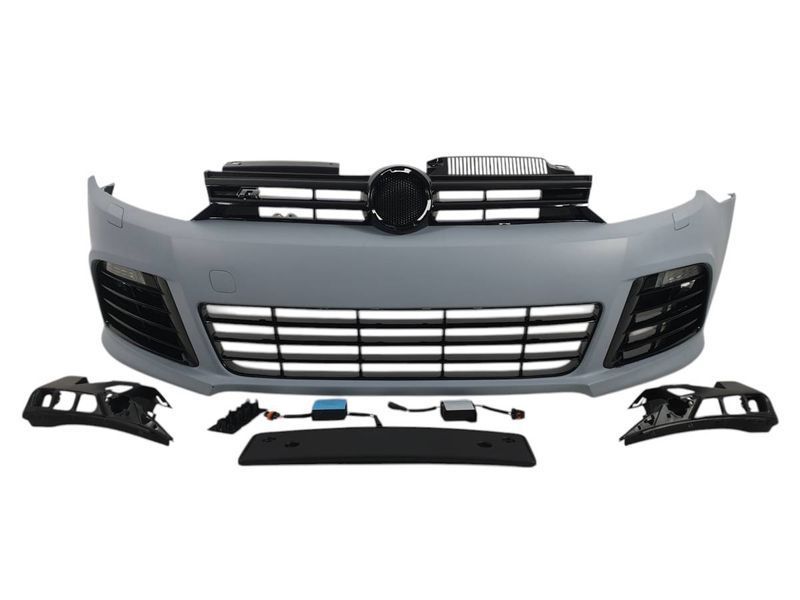 Передній бампер на Volkswagen Golf VI 2008-2012 стиль R20 428716 фото Передній бампер на Volkswagen Golf VI 2008-2012 стиль R20 428716 фото