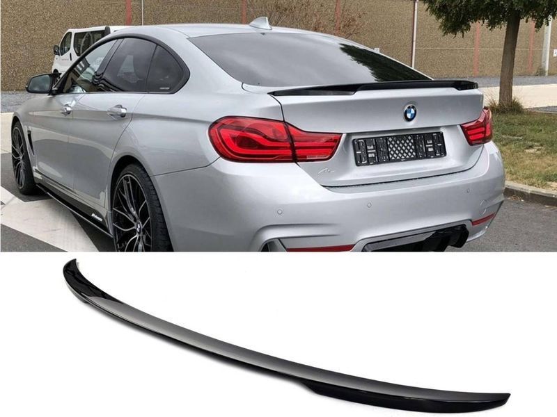 Спойлер на машину BMW 4 F36 Gran Coupe 2014-2019 в стиле M-Performance черный глянец 395250 фото