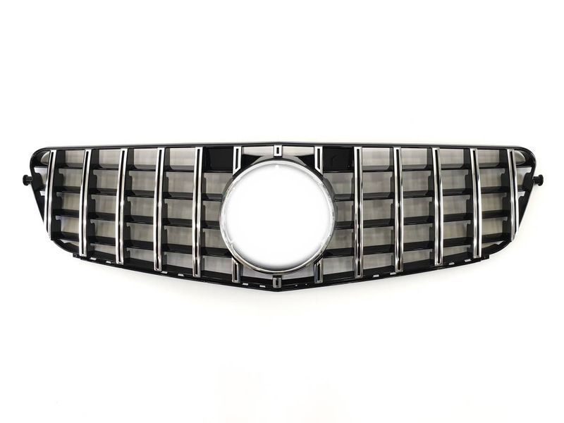 Решетка радиатора на Mercedes C-class W204 2007-2014 GT Chrome Black 427607 фото