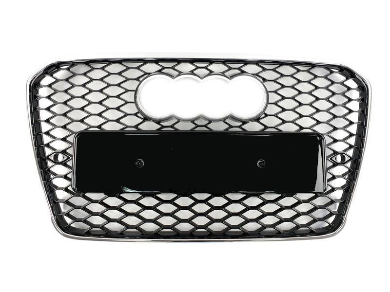 Решітка радіатора на Audi A5 2011-2016 стиль RS5 Chrome Black 427289 фото
