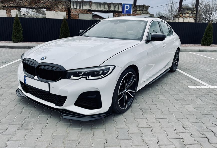 Сплітер переднього бамперу на BMW 3 G20, G21 2018-2022 M-Performance V1 521673 фото