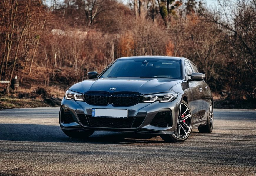 Сплітер переднього бамперу на BMW 3 G20, G21 2018-2022 M-Performance V1 521673 фото