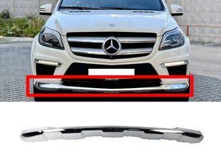 Накладки на бампер передний (Хром) на Mercedes GL-class X166 2012-2015 428313 фото