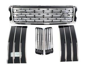 Решітка радіатора на Land Rover Range Rover 2013-2017 жабра і решітки в бампер Black Chrom 427480 фото