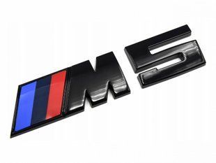 Автологотип емблема напис BMW M5 Black Shadow Edition глянець на кришку багажника 327054 фото