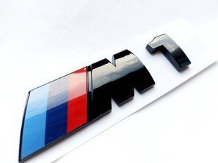 Автологотип емблема напис BMW M1 Black Shadow Edition глянець на кришку багажника 418922 фото