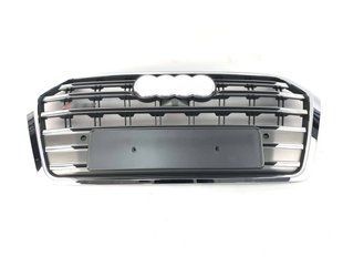 Решітка радіатора на Audi Q5 2016-2020 стиль SQ5 Silver Chrome 427421 фото