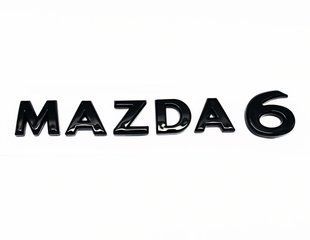 Автологотип напис Mazda 6 new чорний глянець 522787 фото