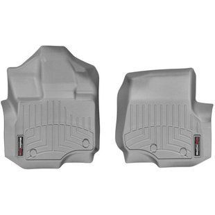 3D килимки для Ford F-150 2014-2020, 2021- сірі передні WeatherTech 466971 141180 фото