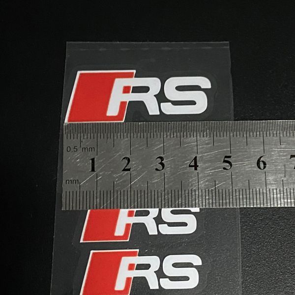 Наклейки на супорт Audi RS білі 426066 фото