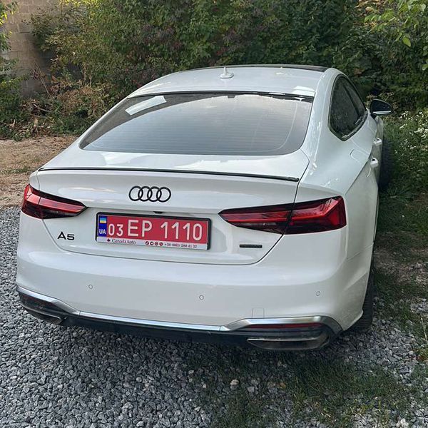Спойлер на машину Audi A5 2017-2024 V1 черный глянец 418585 фото