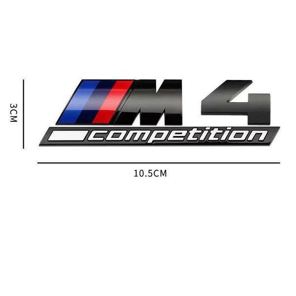 Автологотип емблема напис BMW M4 Competition Black Shadow Edition чорний глянець 401650 фото