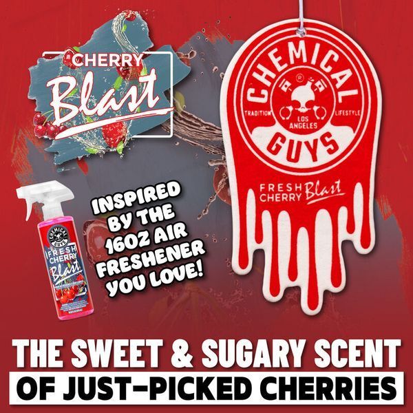 Освіжувач повітря в авто Chemical Guys Fresh Cherry Blast 3 шт 417423 фото